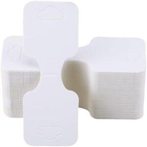 SOFPLATE 200Pcs White Jewelry Display Cards Jewelry Card Holder Paper Folding Rectangle 3.54 x 1.34 Inch Fold Over Hanging Cardboard Tags for Selling Jewelry Necklaces Bracelets Display Packaging SOFPLATE 200Pcs White Jewelry Display Cards Jewelry Card Holder Paper Folding Rectangle 3.54 x 1.34 Inch Fold Over Hanging Cardboard Tags for Selling Jewelry Necklaces Bracelets Display Packaging