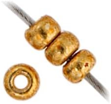 Miyuki Japanese Glass Seed Beads 22gms 11/0 in Gold Galvanized Duracoat