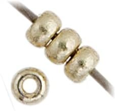 Miyuki Japanese Glass Seed Beads 22gms 11/0 in Silver Galvanized Duracoat