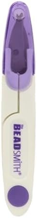 The Beadsmith Thread Cutter – 4.5” Long – Spring Action Handle – Includes Safety Cover – Easily Cuts Through Threads, Textiles, Yarn, Paper, Thin Wire and Other Crafting Materials The Beadsmith Thread Cutter – 4.5” Long – Spring Action Handle – Includes Safety Cover – Easily Cuts Through Threads, Textiles, Yarn, Paper, Thin Wire and Other Crafting Materials
