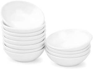 UIBFCWN 12 Pack Soy Sauce Dish 3inch Ceramic Dipping Bowls Bulk, 1.2 Oz White Dipping Sauce Bowls/Dishes, Small Dipping Sauce Cups for Sushi Ketchup Olive Oil Appetizer UIBFCWN 12 Pack Soy Sauce Dish 3inch Ceramic Dipping Bowls Bulk, 1.2 Oz White Dipping Sauce Bowls/Dishes, Small Dipping Sauce Cups for Sushi Ketchup Olive Oil Appetizer