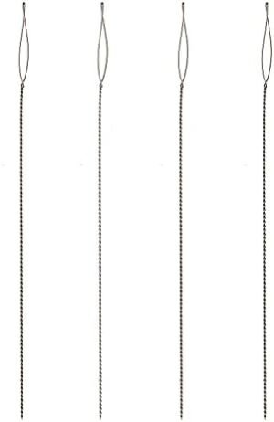 The Beadsmith Basic Elements Collapsible Eye Needles – 2.5 Inch Long – Flexible Twisted Wire – Large Eye, Easy to Thread – 4 Medium Needles The Beadsmith Basic Elements Collapsible Eye Needles – 2.5 Inch Long – Flexible Twisted Wire – Large Eye, Easy to Thread – 4 Medium Needles