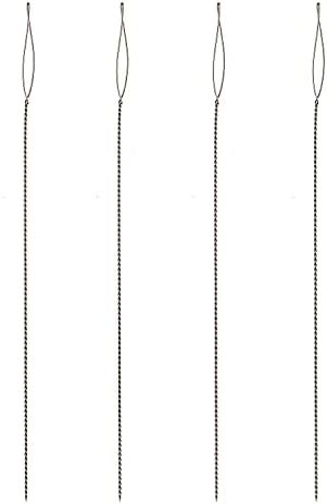 The Beadsmith Basic Elements Collapsible Eye Needles – 2.5 Inch Long – Flexible Twisted Wire – Large Eye, Easy to Thread – 4 Medium Needles The Beadsmith Basic Elements Collapsible Eye Needles – 2.5 Inch Long – Flexible Twisted Wire – Large Eye, Easy to Thread – 4 Medium Needles