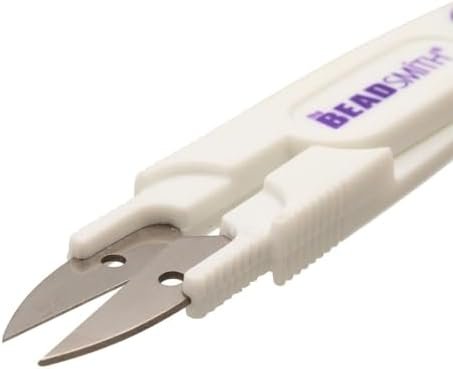 The Beadsmith Thread Cutter – 4.5” Long – Spring Action Handle – Includes Safety Cover – Easily Cuts Through Threads, Textiles, Yarn, Paper, Thin Wire and Other Crafting Materials The Beadsmith Thread Cutter – 4.5” Long – Spring Action Handle – Includes Safety Cover – Easily Cuts Through Threads, Textiles, Yarn, Paper, Thin Wire and Other Crafting Materials