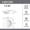 UIBFCWN 12 Pack Soy Sauce Dish 3inch Ceramic Dipping Bowls Bulk, 1.2 Oz White Dipping Sauce Bowls/Dishes, Small Dipping Sauce Cups for Sushi Ketchup Olive Oil Appetizer UIBFCWN 12 Pack Soy Sauce Dish 3inch Ceramic Dipping Bowls Bulk, 1.2 Oz White Dipping Sauce Bowls/Dishes, Small Dipping Sauce Cups for Sushi Ketchup Olive Oil Appetizer