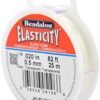 Beadalon Elasticity Bead String - Bracelet Cord, 0.5 mm/25 m, Clear | Latex-Free Rubber Stretch Cord, Tangle-Free Spooled Design, Elastic Cord for Bracelet Making & Jewelry Crafts, Made in USA Beadalon Elasticity Bead String - Bracelet Cord, 0.5 mm/25 m, Clear | Latex-Free Rubber Stretch Cord, Tangle-Free Spooled Design, Elastic Cord for Bracelet Making & Jewelry Crafts, Made in USA