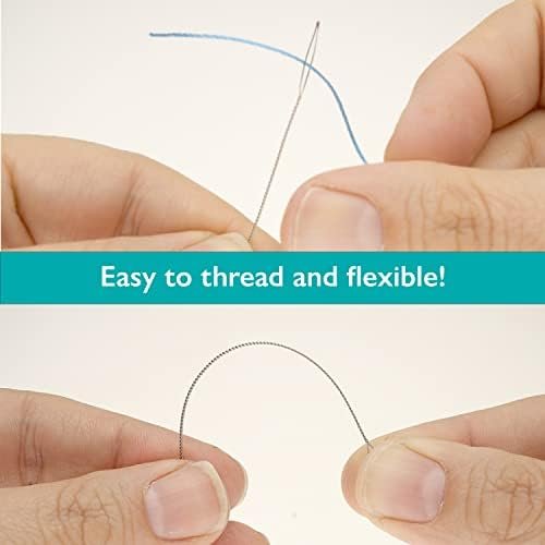 The Beadsmith Basic Elements Collapsible Eye Needles – 2.5 Inch Long – Flexible Twisted Wire – Large Eye, Easy to Thread – 4 Medium Needles The Beadsmith Basic Elements Collapsible Eye Needles – 2.5 Inch Long – Flexible Twisted Wire – Large Eye, Easy to Thread – 4 Medium Needles