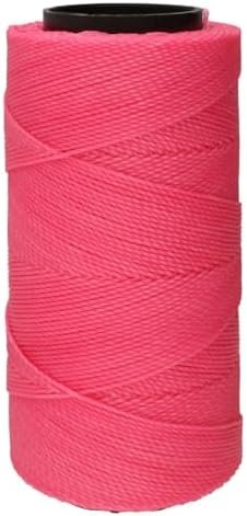 The Beadsmith Knot It Waxed Polyester Cord – Pink Color – 0.7mm Diameter – Light Wax, 144 Meters (472 Feet) Per Spool – Make Jewelry, Macrame, Friendship Bracelets and DIY Crafts