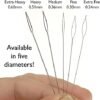 The Beadsmith Basic Elements Collapsible Eye Needles – 2.5 Inch Long – Flexible Twisted Wire – Large Eye, Easy to Thread – 4 Medium Needles The Beadsmith Basic Elements Collapsible Eye Needles – 2.5 Inch Long – Flexible Twisted Wire – Large Eye, Easy to Thread – 4 Medium Needles