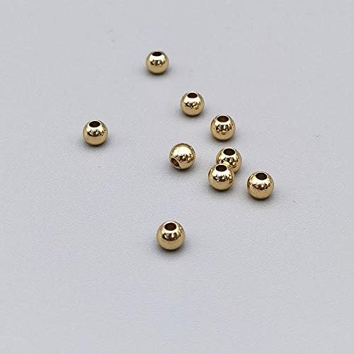 INSPIRELLE 200pcs 4mm Long-Lasting Pale Gold Plated Brass Rond Beads | Roundelle Metal Loose Connector Beads Metal Spacer Smooth Beads for Bracelet Jewelry Making INSPIRELLE 200pcs 4mm Long-Lasting Pale Gold Plated Brass Rond Beads | Roundelle Metal Loose Connector Beads Metal Spacer Smooth Beads for Bracelet Jewelry Making