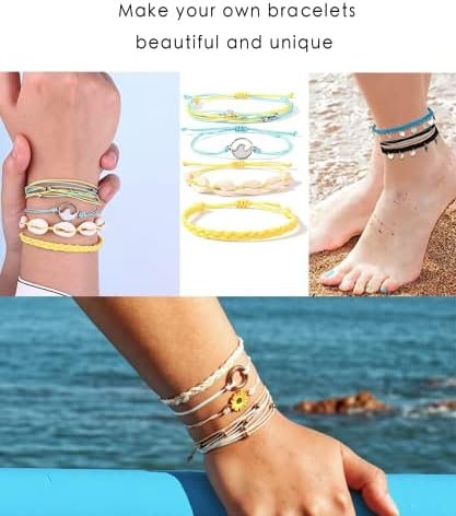 40 Colors Wax String for Bracelet Making, Waxed Thread Cord, Polyester Rope for Jewelry, DIY Bracelets, Necklace and Macrame 40 Colors Wax String for Bracelet Making, Waxed Thread Cord, Polyester Rope for Jewelry, DIY Bracelets, Necklace and Macrame