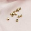INSPIRELLE 200pcs 4mm Long-Lasting Pale Gold Plated Brass Rond Beads | Roundelle Metal Loose Connector Beads Metal Spacer Smooth Beads for Bracelet Jewelry Making INSPIRELLE 200pcs 4mm Long-Lasting Pale Gold Plated Brass Rond Beads | Roundelle Metal Loose Connector Beads Metal Spacer Smooth Beads for Bracelet Jewelry Making