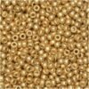 Miyuki Round Rocailles Seed Beads – Size 8/0 (3mm), Duracoat Galvanized Gold, 22 g, Made in Japan Miyuki Round Rocailles Seed Beads – Size 8/0 (3mm), Duracoat Galvanized Gold, 22 g, Made in Japan