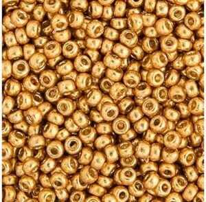 Miyuki Japanese Glass Seed Beads 22gms 11/0 in Gold Galvanized Duracoat Miyuki Japanese Glass Seed Beads 22gms 11/0 in Gold Galvanized Duracoat