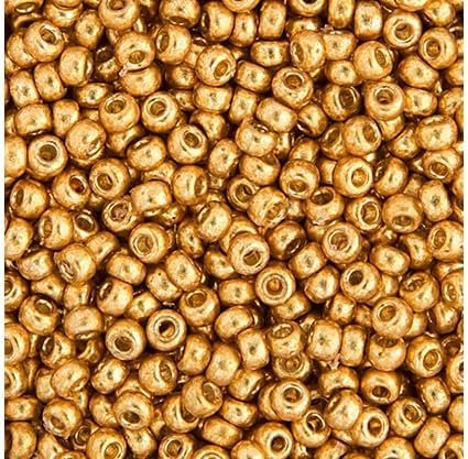 Miyuki Japanese Glass Seed Beads 22gms 11/0 in Gold Galvanized Duracoat