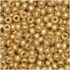 Miyuki Round Rocailles Seed Beads – Size 8/0 (3mm), Duracoat Galvanized Gold, 22 g, Made in Japan Miyuki Round Rocailles Seed Beads – Size 8/0 (3mm), Duracoat Galvanized Gold, 22 g, Made in Japan