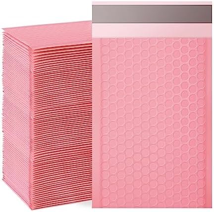 Bubble Mailers, 4x7 Inch Padded Bubble Mailers Pack of 100 Bubble Envelopes Opaque Self Seal Adhesive Waterproof Bags for Shipping and Packaging (Pink, 4x7-100Pc)