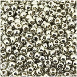 Duracoat Galvanized Silver, Miyuki Round Seed Beads, Size 8/0, 22 Gram Tube, Color Number 4201 Duracoat Galvanized Silver, Miyuki Round Seed Beads, Size 8/0, 22 Gram Tube, Color Number 4201