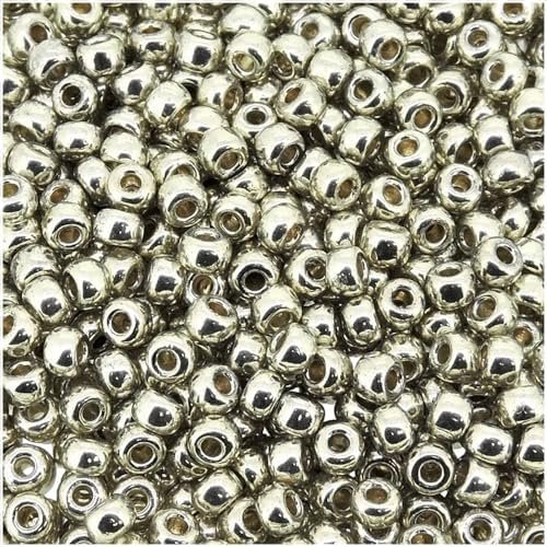 Duracoat Galvanized Silver, Miyuki Round Seed Beads, Size 8/0, 22 Gram Tube, Color Number 4201 Duracoat Galvanized Silver, Miyuki Round Seed Beads, Size 8/0, 22 Gram Tube, Color Number 4201