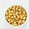 500pcs Copper 18K Plated Round Seed Beads