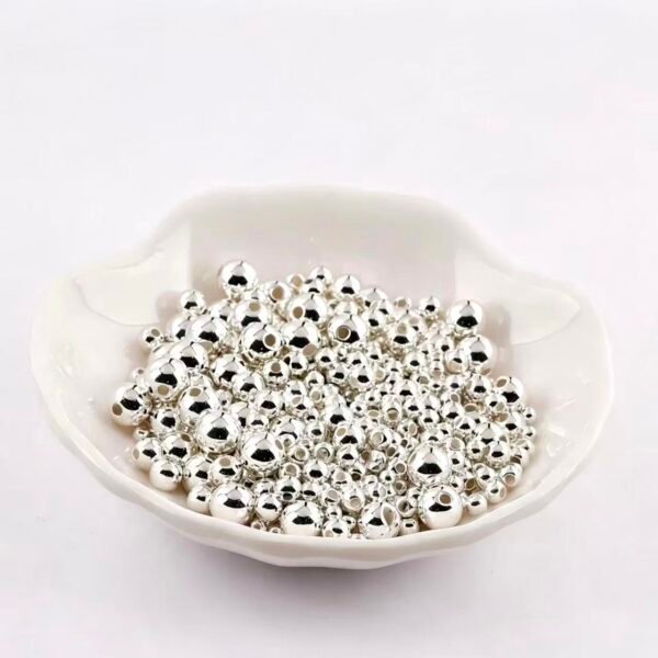 500pcs Copper 18K Plated Round Seed Beads
