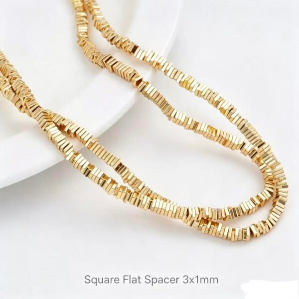 Irregular Spacer Beads 14K Gold Plated Bulk Material Irregular Spacer Beads 14K Gold Plated Bulk Material
