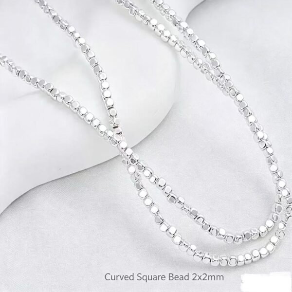 Irregular Spacer Beads Silver Plated Bulk Material Irregular Spacer Beads Silver Plated Bulk Material