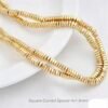 Irregular Spacer Beads 14K Gold Plated Bulk Material Irregular Spacer Beads 14K Gold Plated Bulk Material