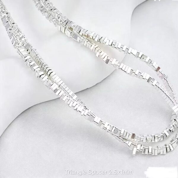 Irregular Spacer Beads Silver Plated Bulk Material Irregular Spacer Beads Silver Plated Bulk Material