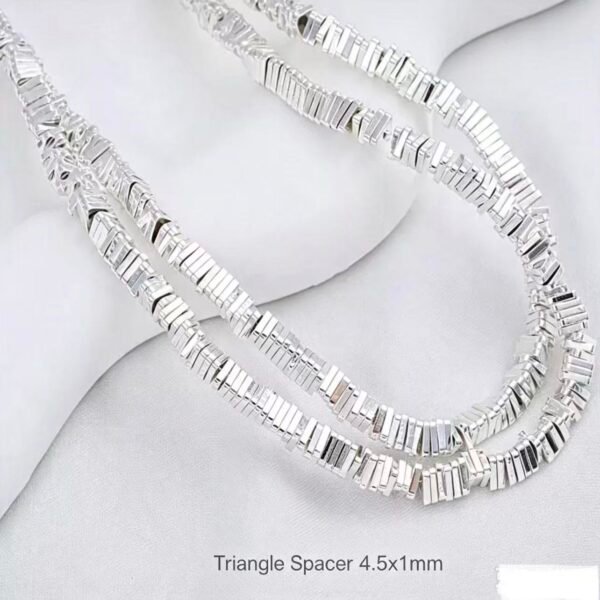 Irregular Spacer Beads Silver Plated Bulk Material Irregular Spacer Beads Silver Plated Bulk Material