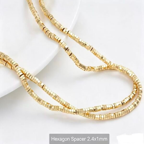 Irregular Spacer Beads 14K Gold Plated Bulk Material Irregular Spacer Beads 14K Gold Plated Bulk Material