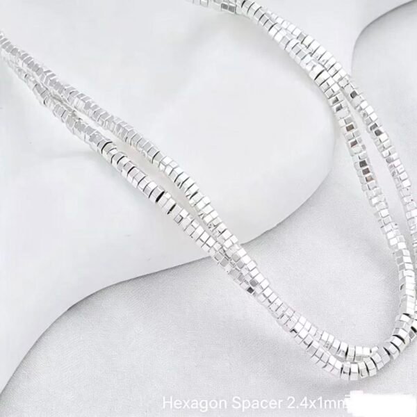 Irregular Spacer Beads Silver Plated Bulk Material Irregular Spacer Beads Silver Plated Bulk Material