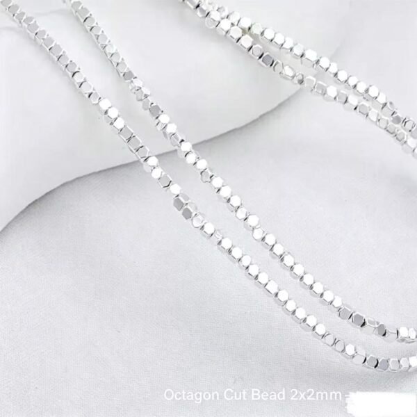 Irregular Spacer Beads Silver Plated Bulk Material Irregular Spacer Beads Silver Plated Bulk Material