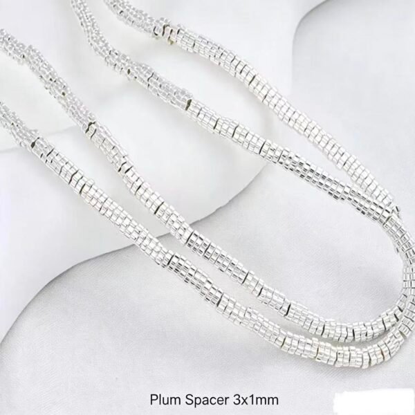 Irregular Spacer Beads Silver Plated Bulk Material Irregular Spacer Beads Silver Plated Bulk Material