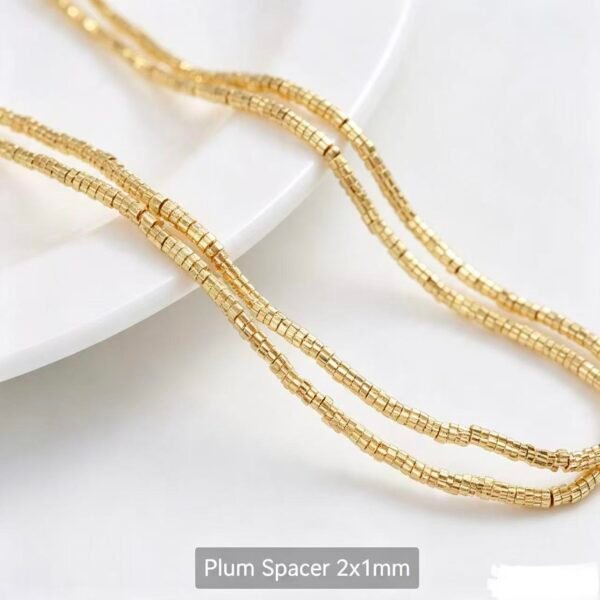 Irregular Spacer Beads 14K Gold Plated Bulk Material Irregular Spacer Beads 14K Gold Plated Bulk Material
