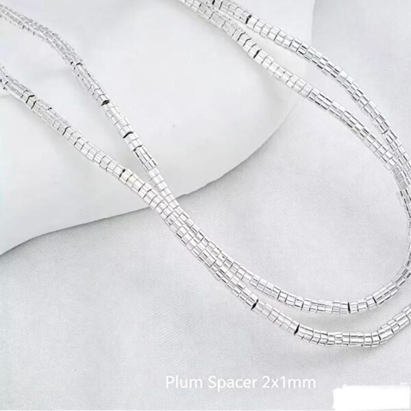 Irregular Spacer Beads Silver Plated Bulk Material Irregular Spacer Beads Silver Plated Bulk Material