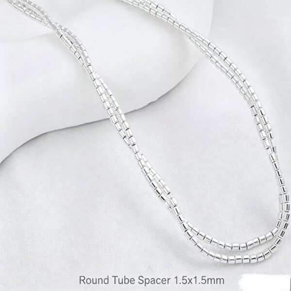 Irregular Spacer Beads Silver Plated Bulk Material Irregular Spacer Beads Silver Plated Bulk Material