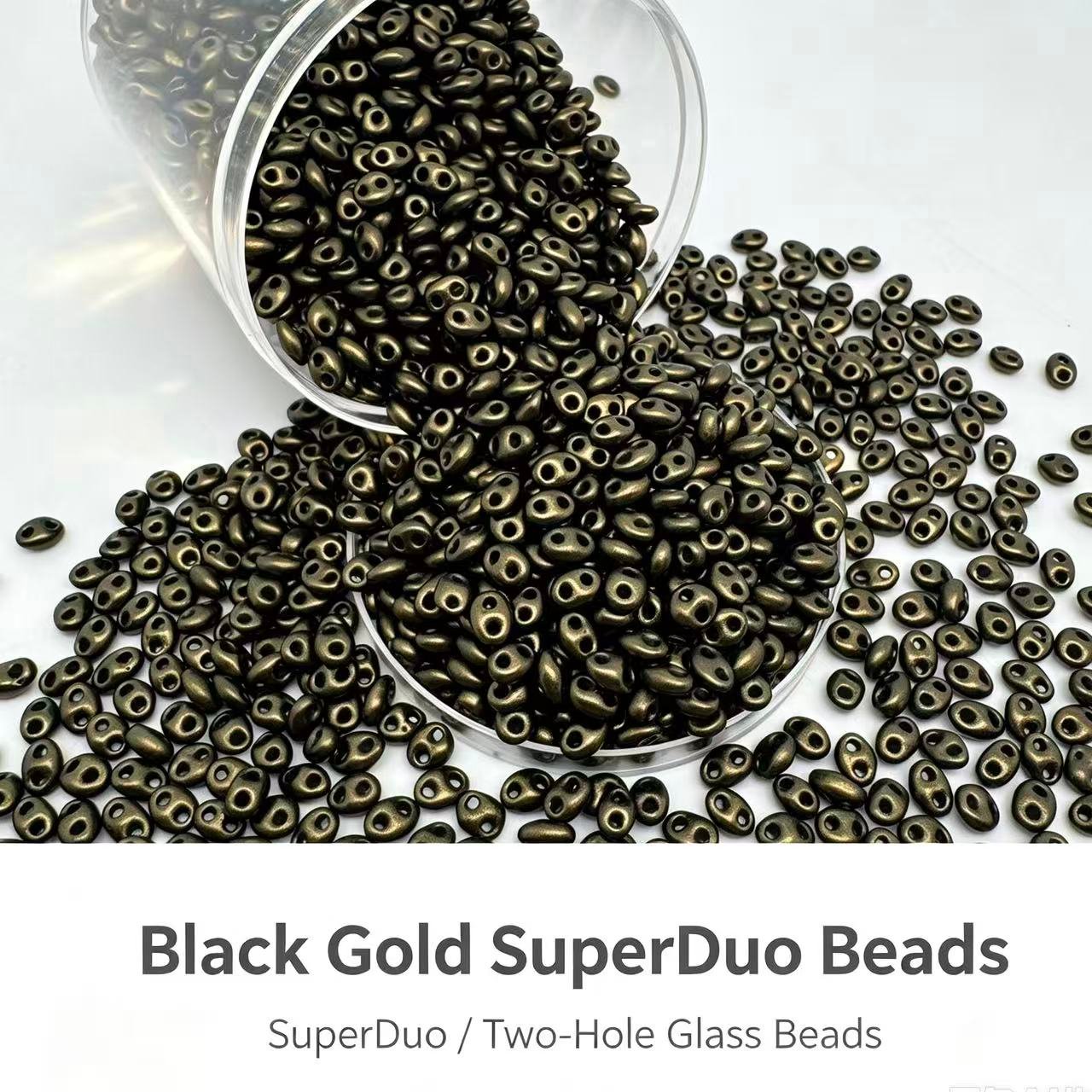 Czech Double Hole Superduo Beads Czech Double Hole Superduo Beads