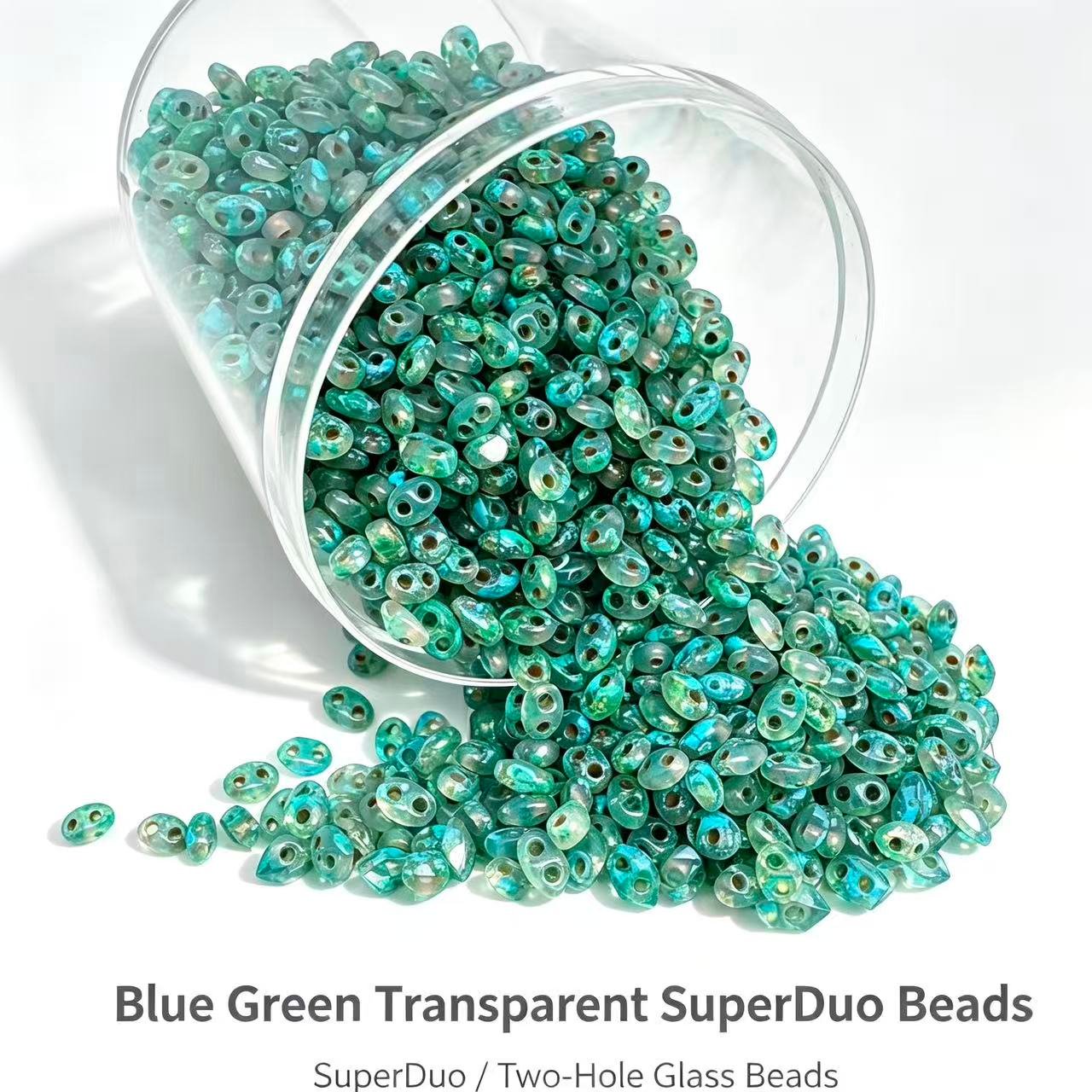 Czech Double Hole Superduo Beads