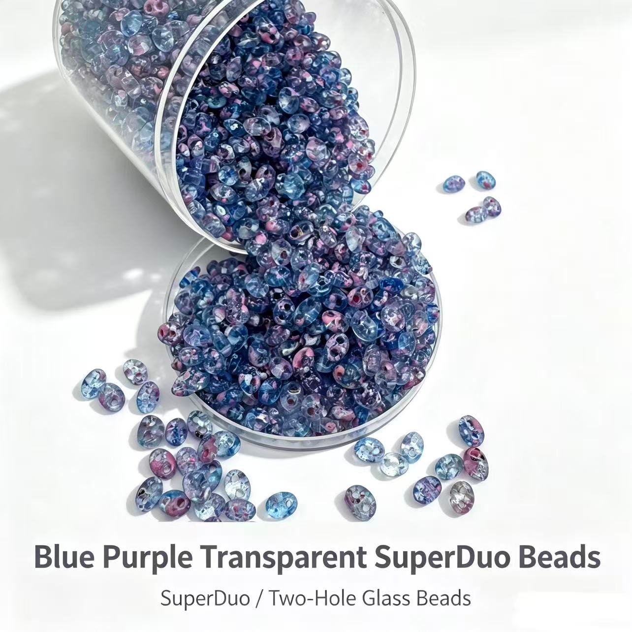 Czech Double Hole Superduo Beads