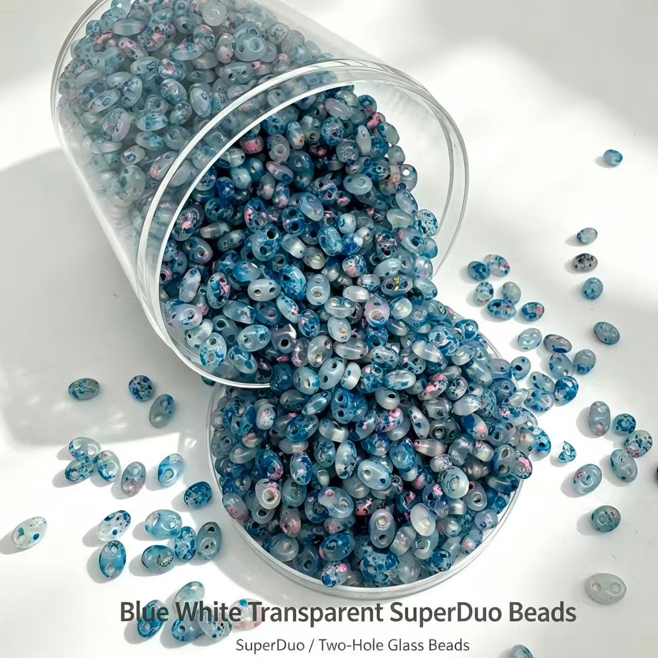 Czech Double Hole Superduo Beads