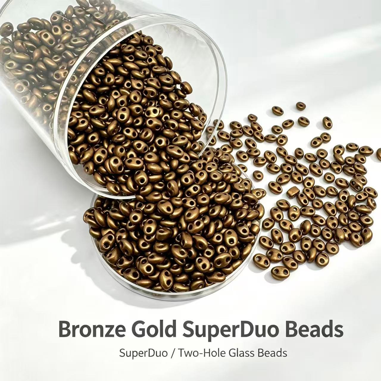 Czech Double Hole Superduo Beads
