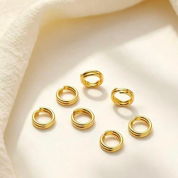 Double Loop Jump Rings Double Loop Jump Rings 100pcs 18KSilver