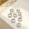 Double Loop Jump Rings Double Loop Jump Rings 100pcs 18KSilver
