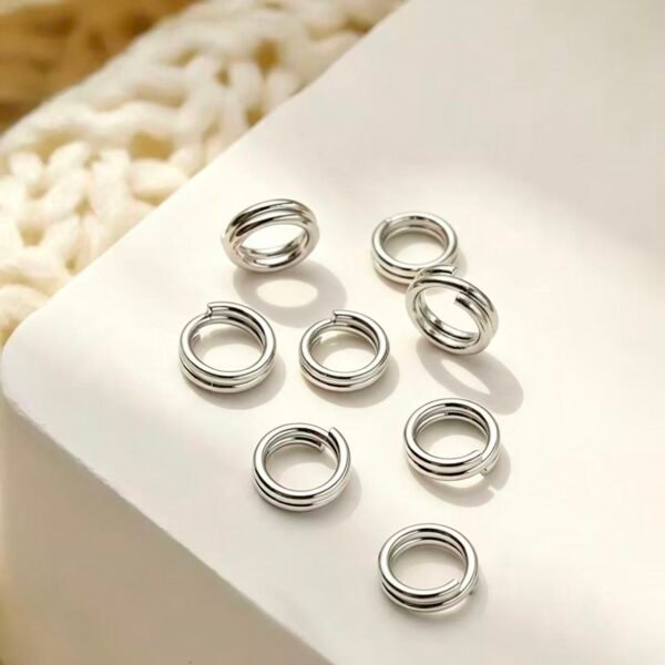 Double Loop Jump Rings Double Loop Jump Rings 100pcs 18KSilver