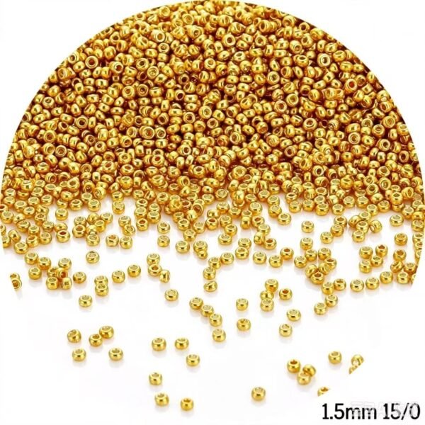 Metallic Round Seed Beads