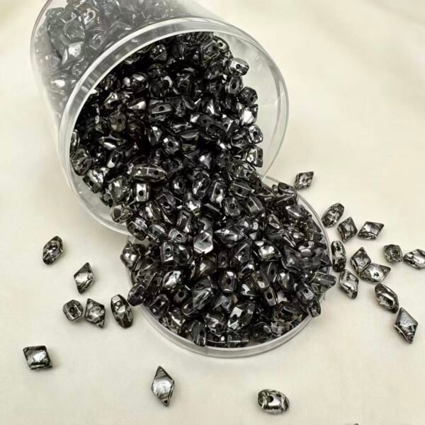 Czech Double Hole Dimond Beads Czech Double Hole Dimond Beads