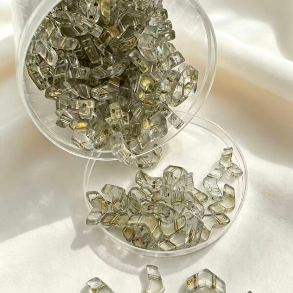 Czech V Shape two hole beads