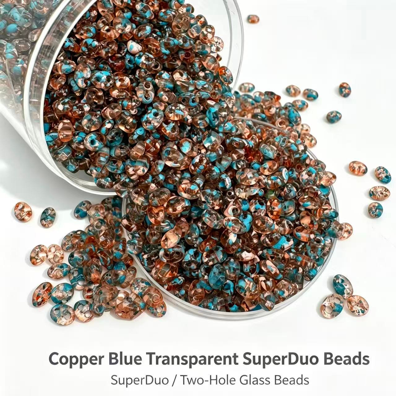 Czech Double Hole Superduo Beads