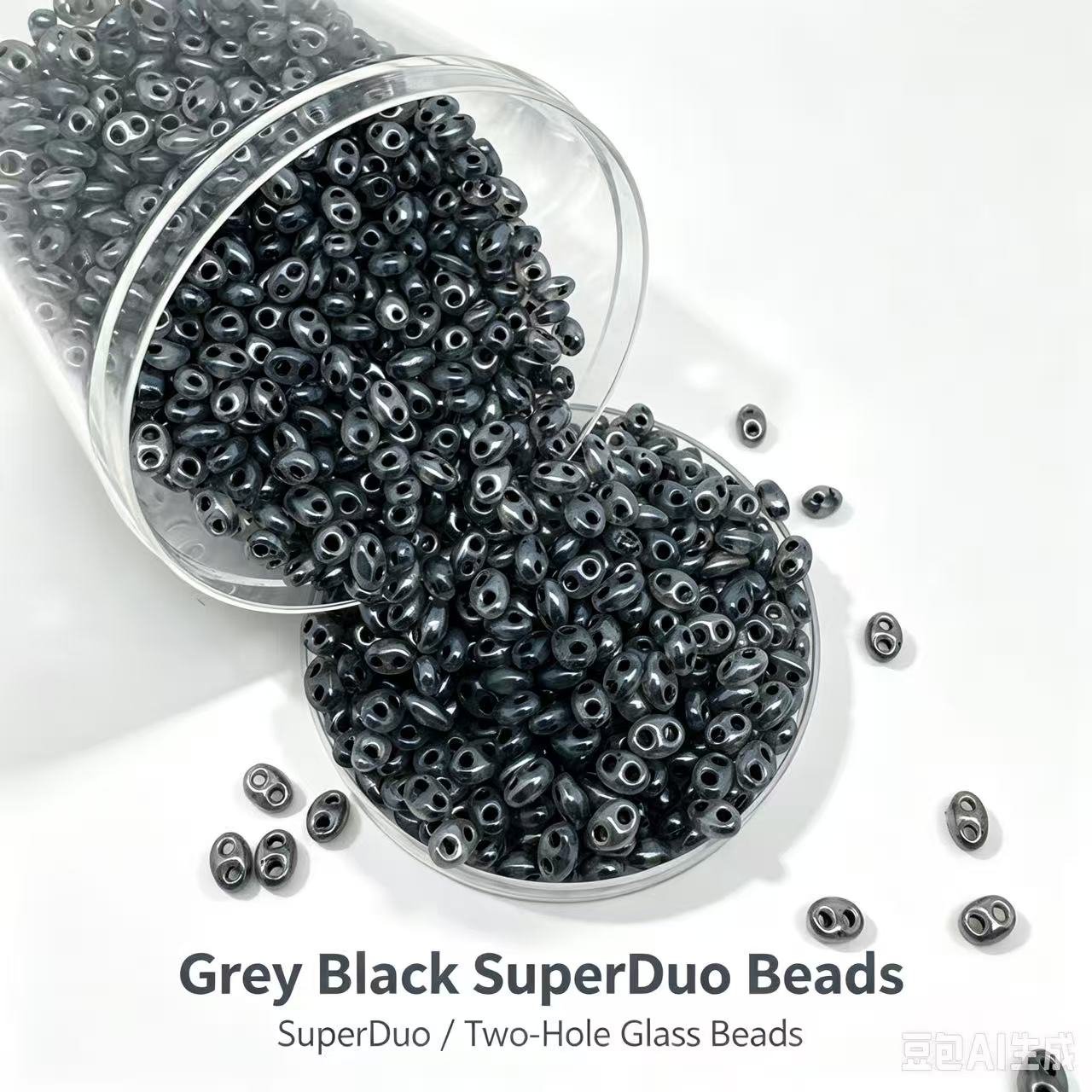Czech Double Hole Superduo Beads